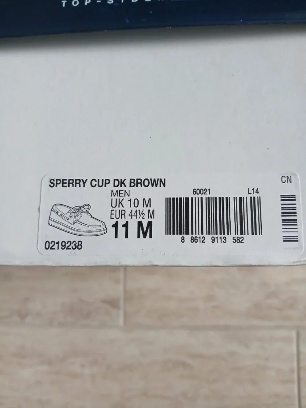 Sperry Cup - Dark Brown NEW size 11